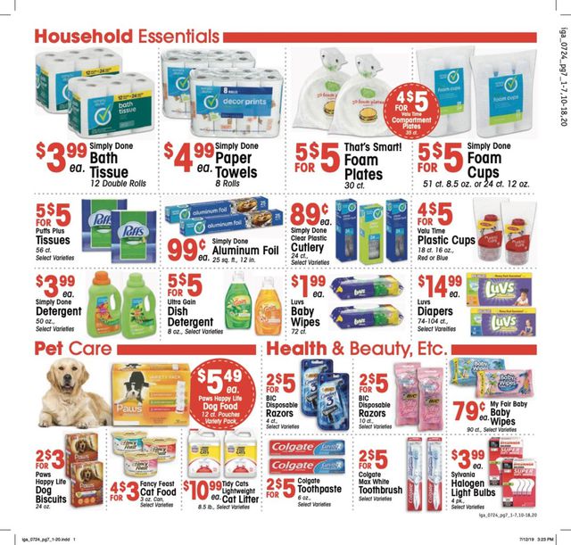 IGA Ad from 07/24/2019