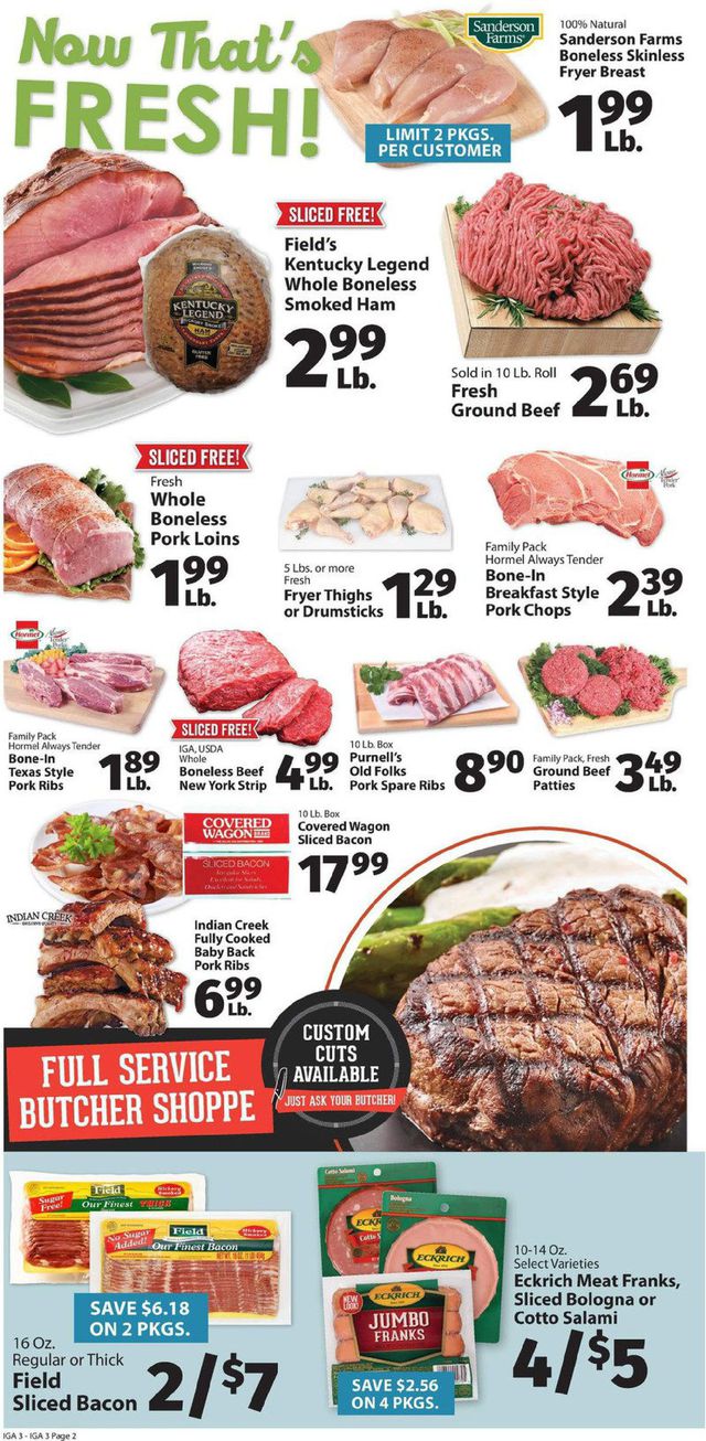 IGA Ad from 08/19/2019