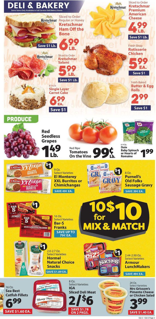 IGA Ad from 10/14/2019