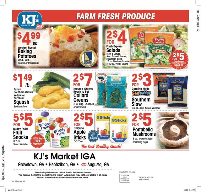 IGA Ad from 02/19/2020