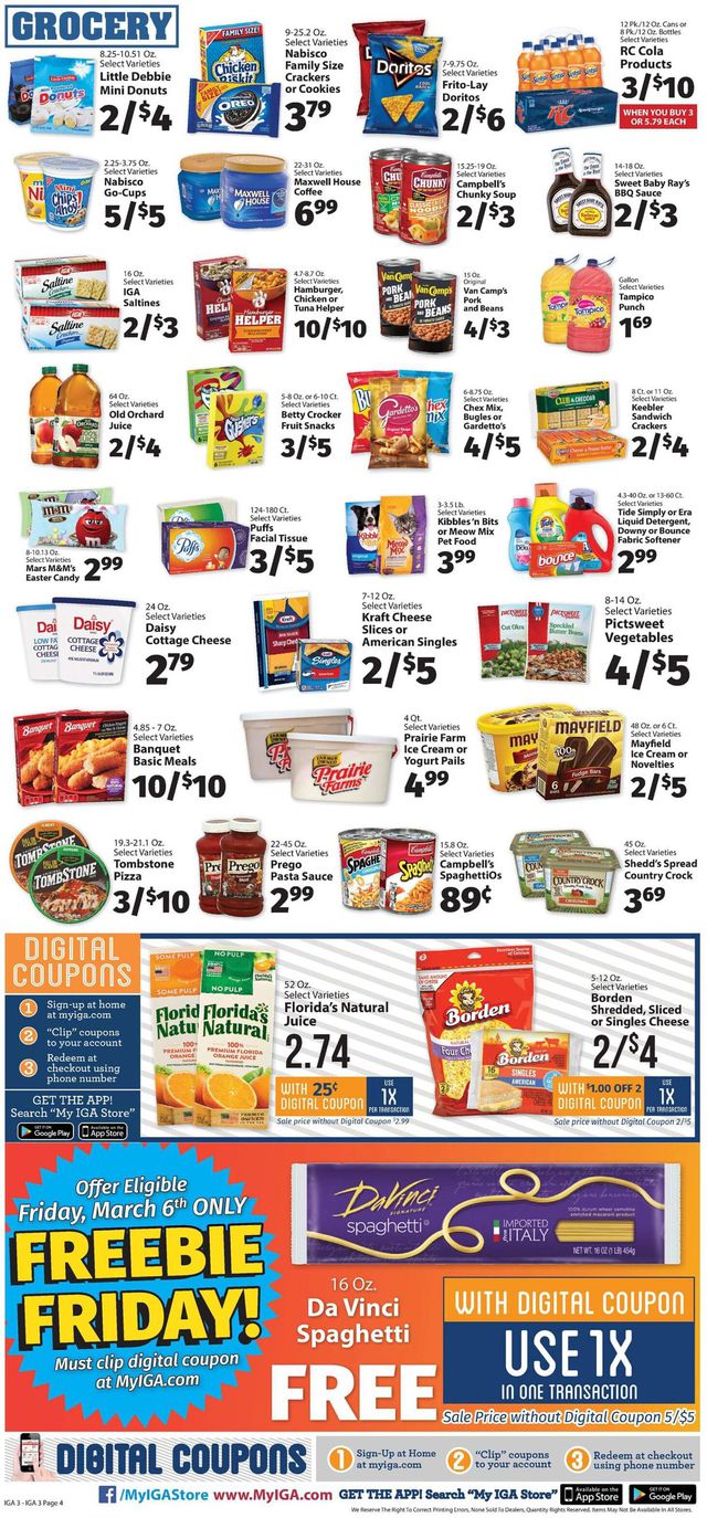 IGA Ad from 03/02/2020