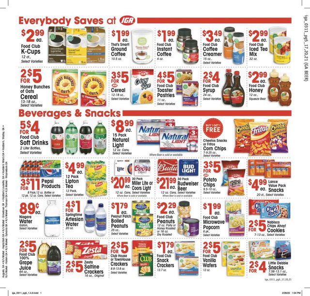 IGA Ad from 03/11/2020
