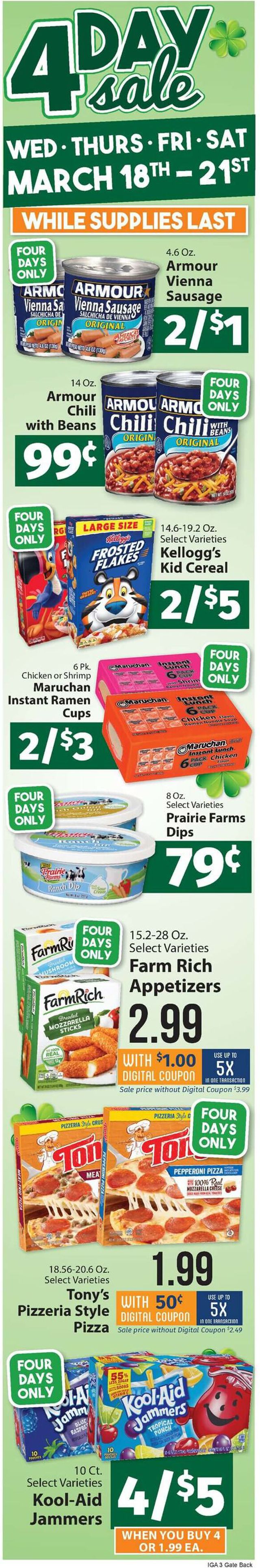 IGA Ad from 03/16/2020