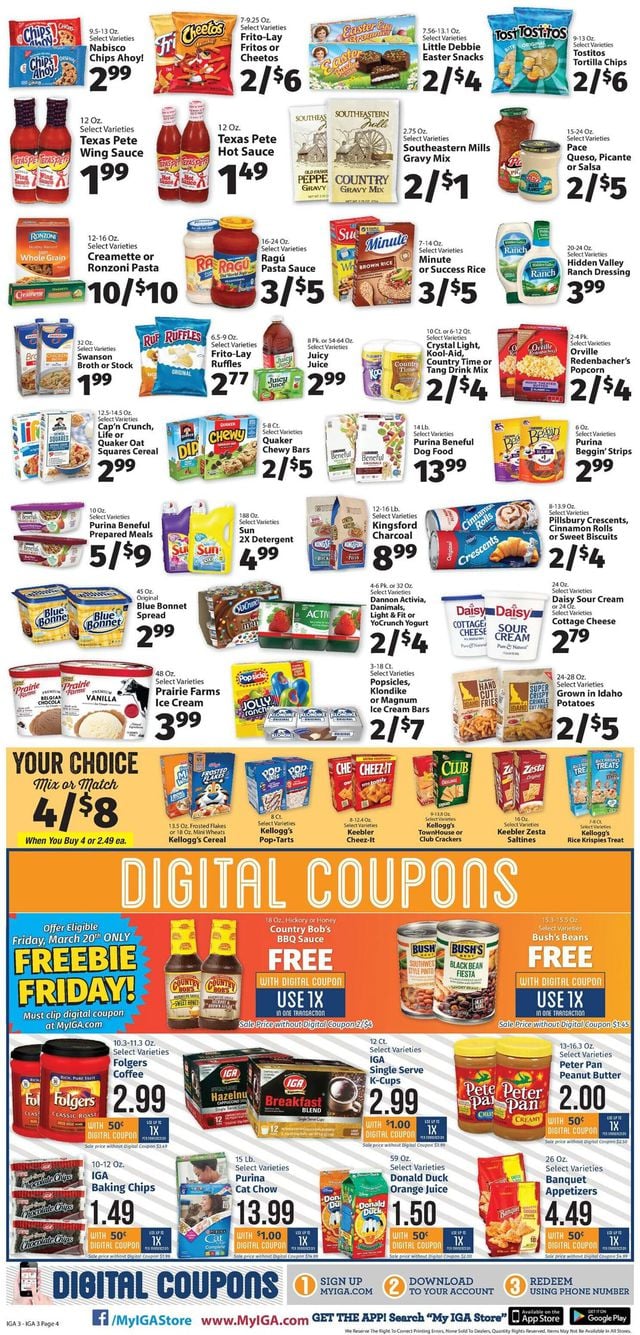 IGA Ad from 03/16/2020