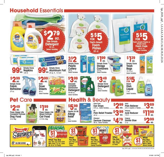 IGA Ad from 03/25/2020