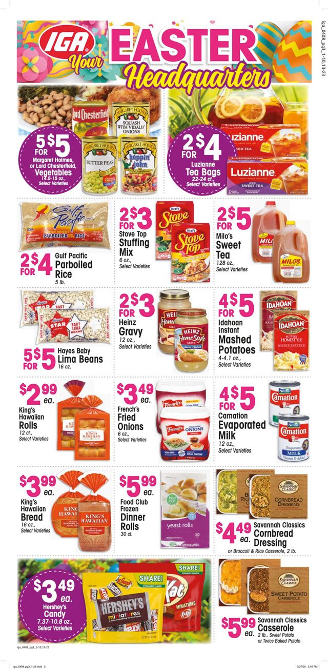 IGA Ad from 04/08/2020