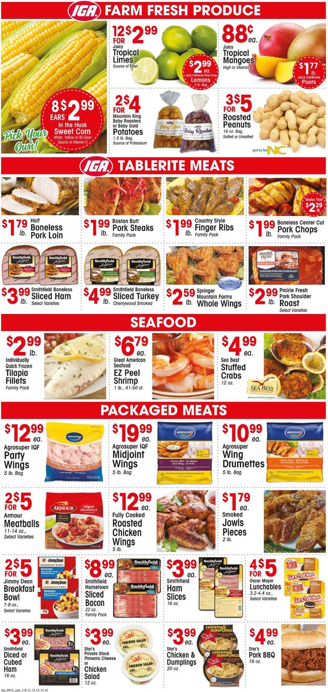 IGA Ad from 08/12/2020