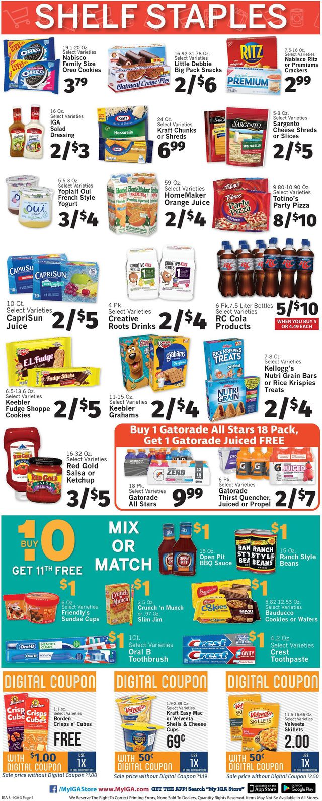 IGA Ad from 08/19/2020