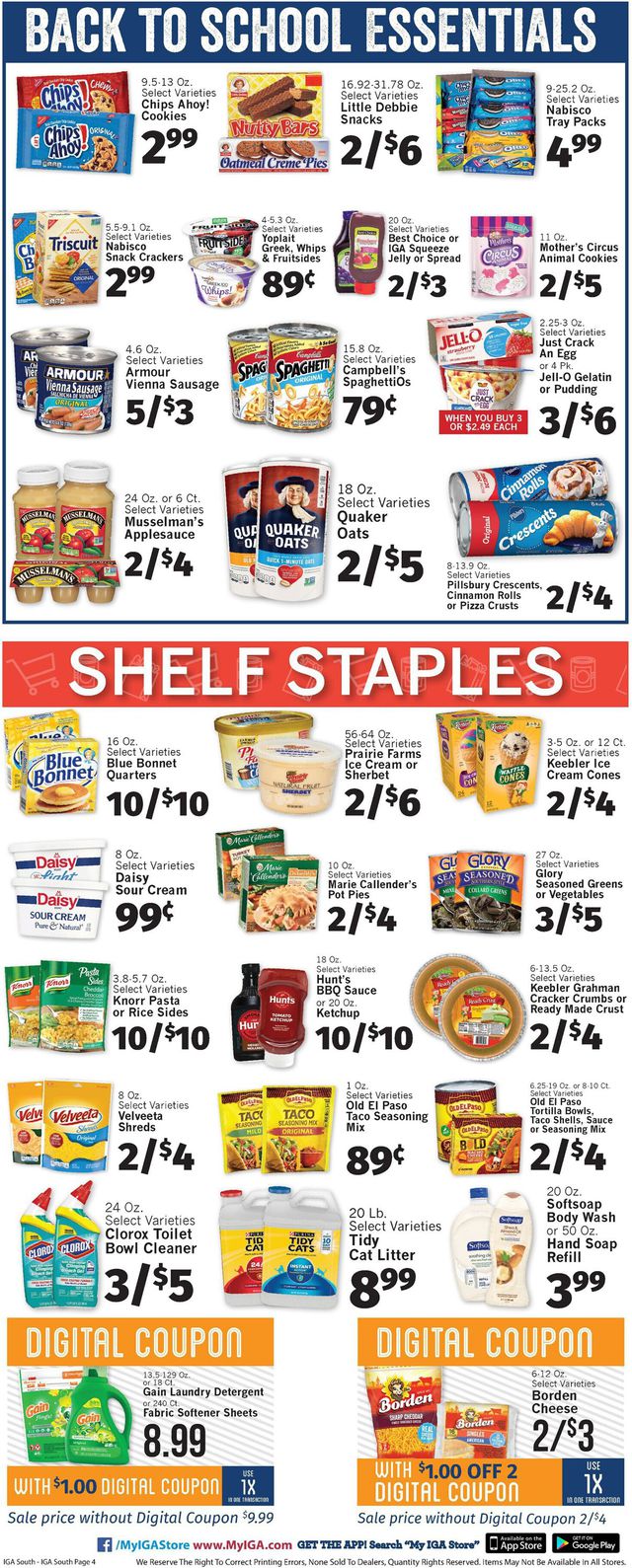 IGA Ad from 08/26/2020