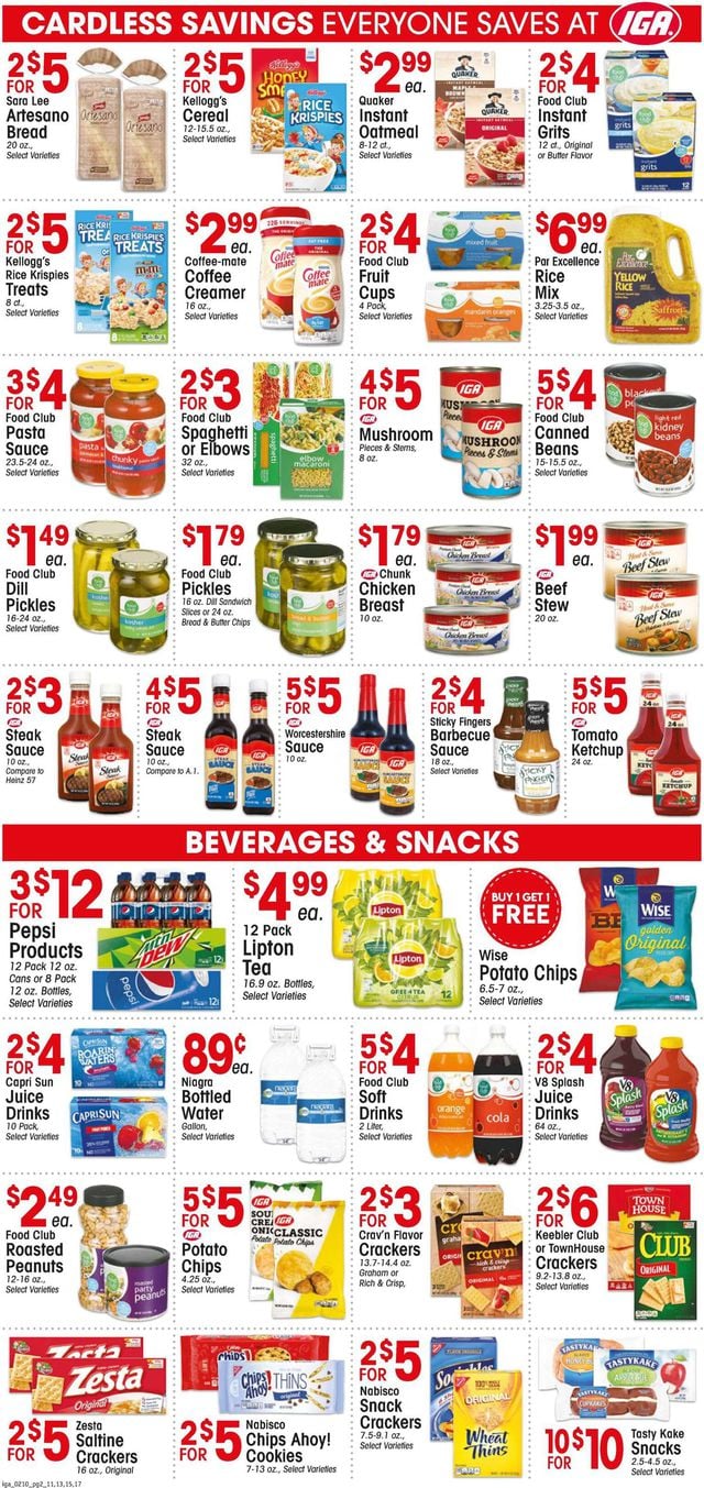 IGA Ad from 02/10/2021
