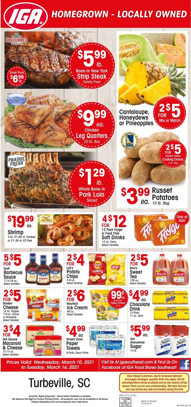 IGA Ad from 03/10/2021
