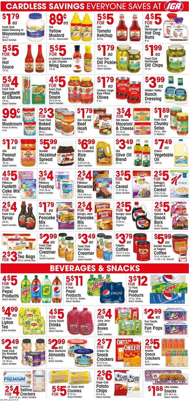 IGA Ad from 04/07/2021