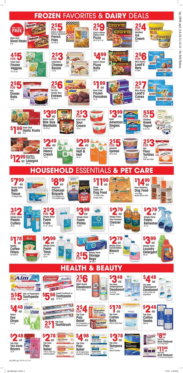 IGA Ad from 06/09/2021