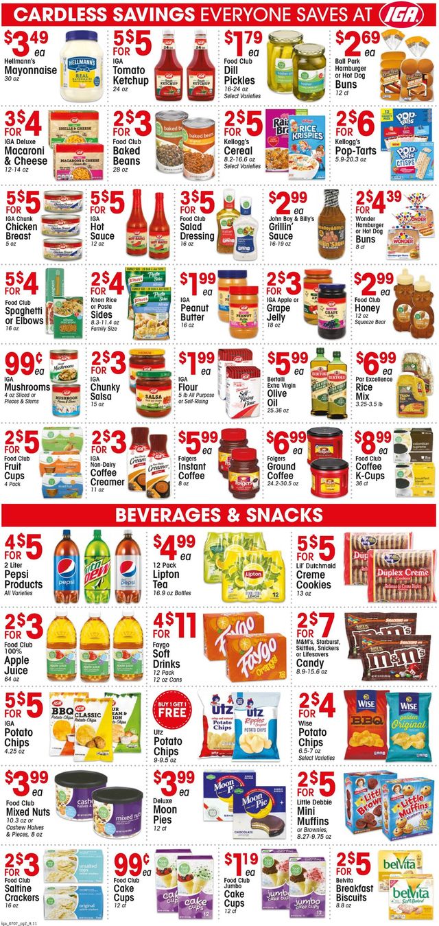 IGA Ad from 07/07/2021