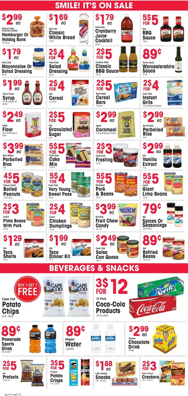 IGA Ad from 07/14/2021