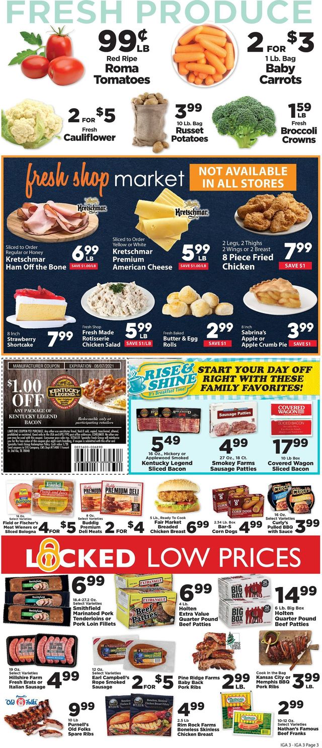 IGA Ad from 08/04/2021