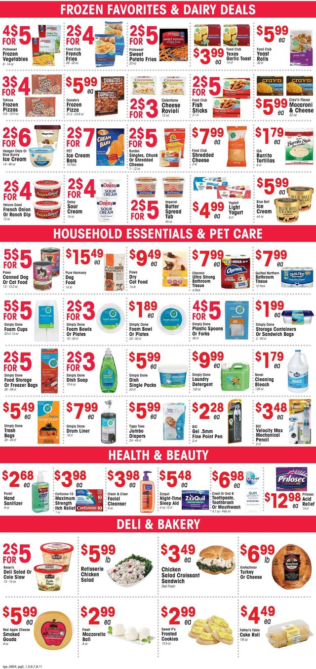 IGA Ad from 08/04/2021