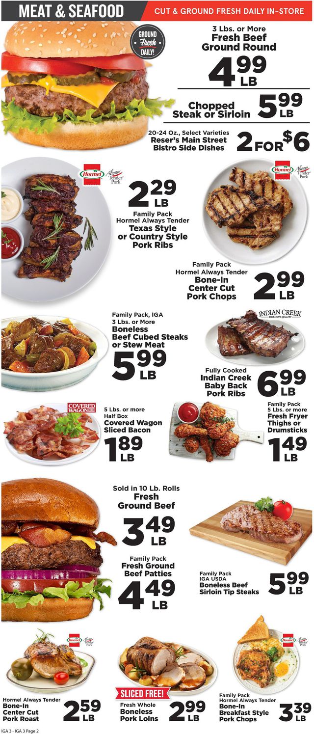 IGA Ad from 09/08/2021