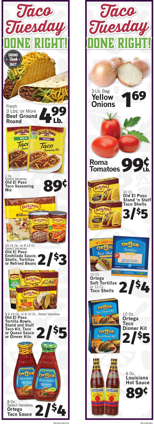 IGA Ad from 09/15/2021