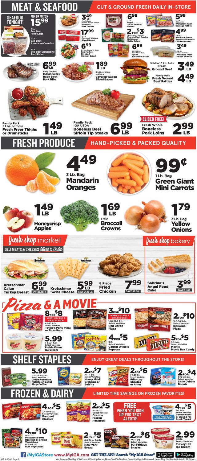 IGA Ad from 09/22/2021