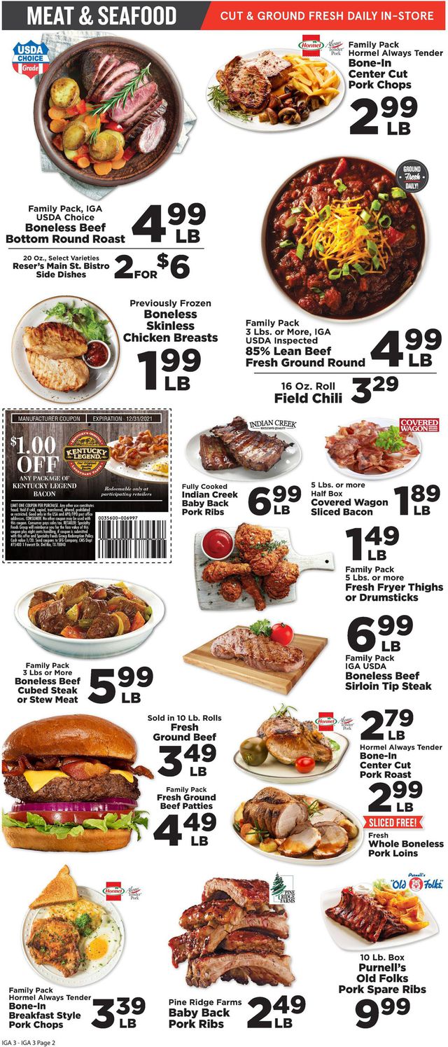 IGA Ad from 09/29/2021