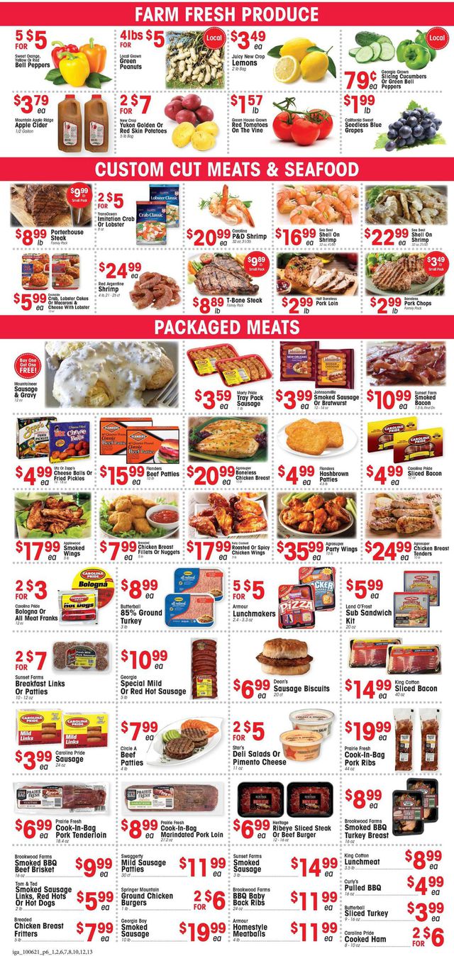 IGA Ad from 10/06/2021