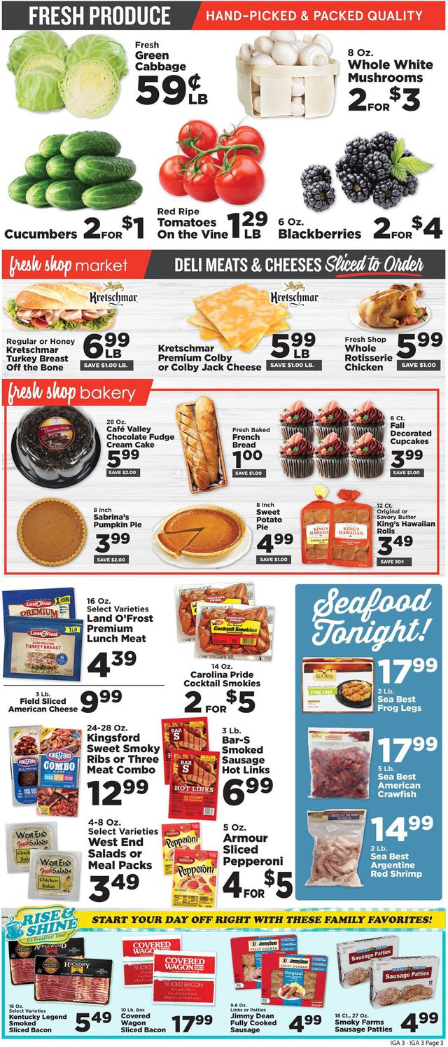 IGA Ad from 11/10/2021
