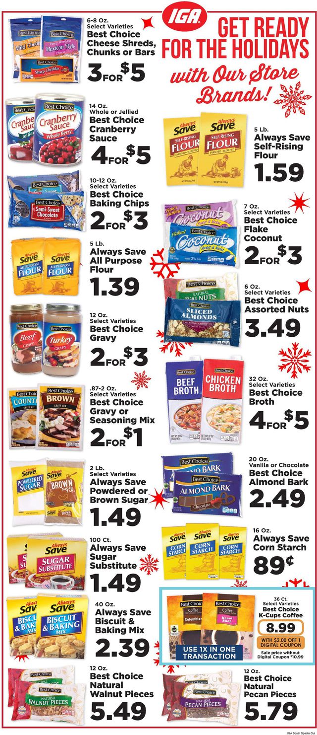 IGA Ad from 12/08/2021