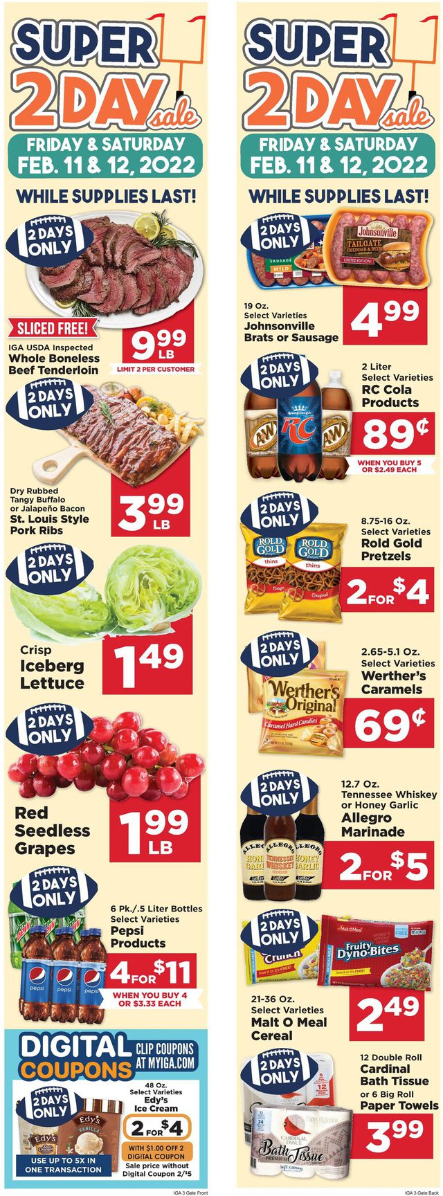 IGA Ad from 02/09/2022