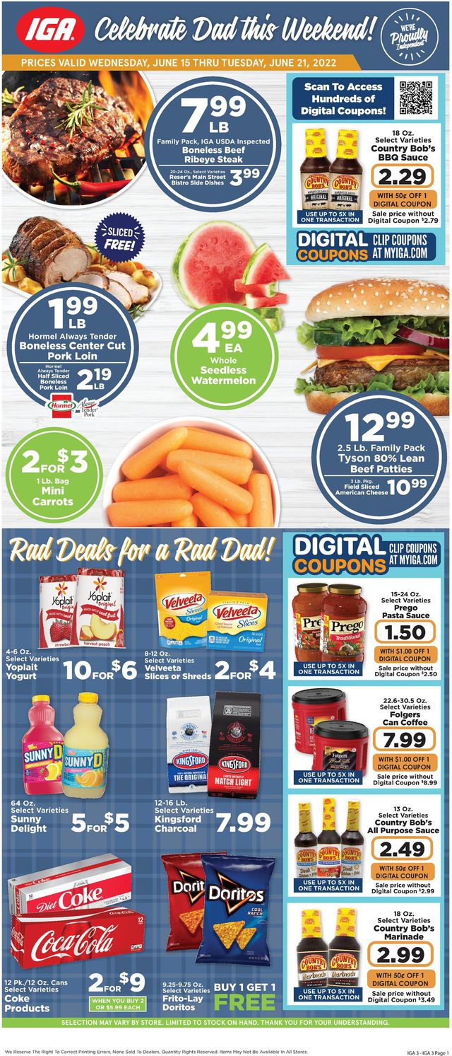 IGA Ad from 06/15/2022