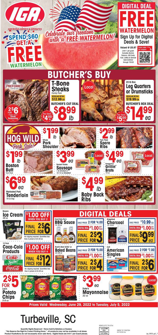 IGA Ad from 06/29/2022