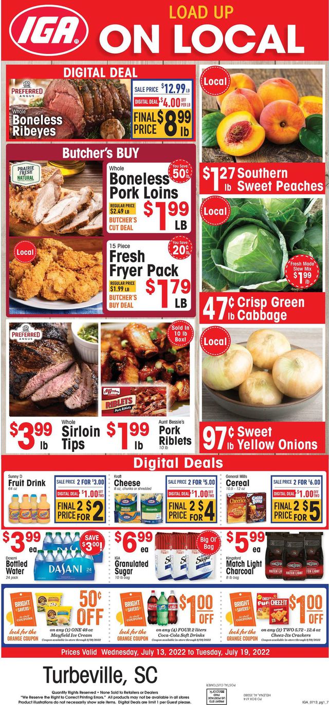IGA Ad from 07/13/2022