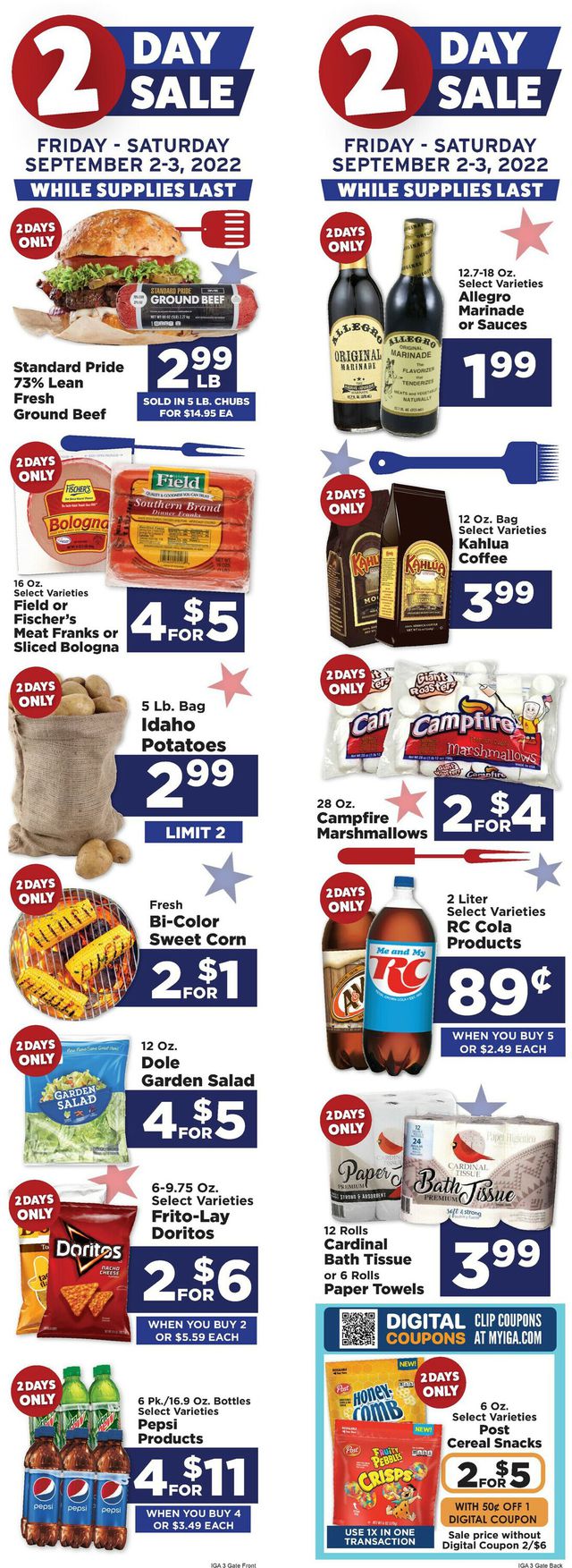 IGA Ad from 08/31/2022