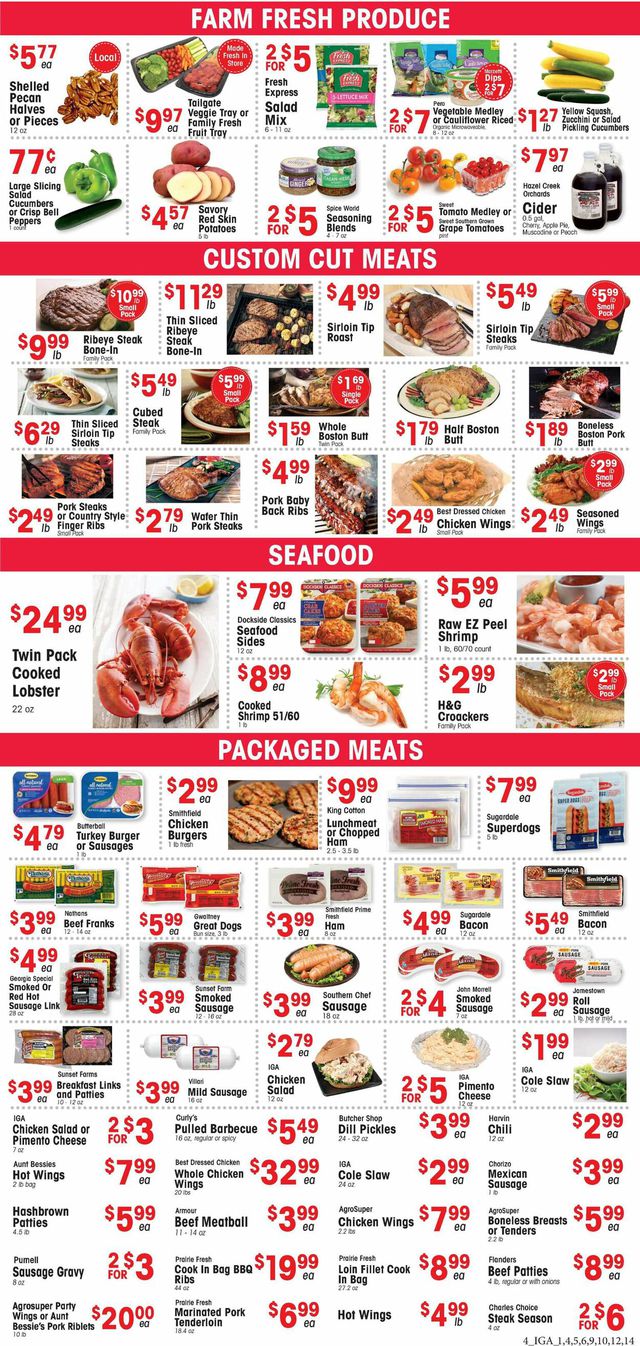 IGA Ad from 09/28/2022