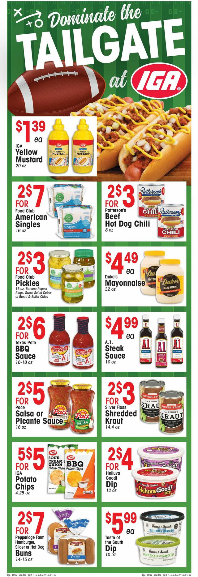 IGA Ad from 10/12/2022