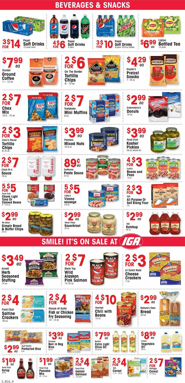 IGA Ad from 10/19/2022