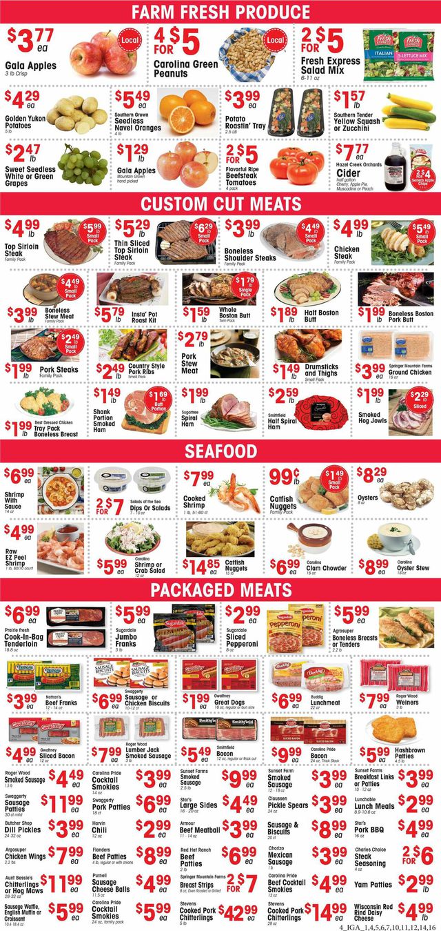 IGA Ad from 10/26/2022