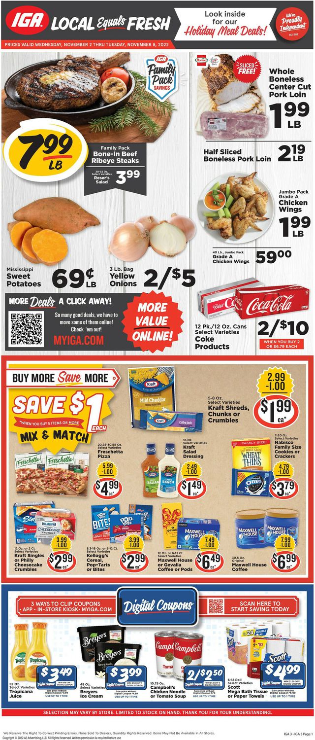 IGA Ad from 11/02/2022
