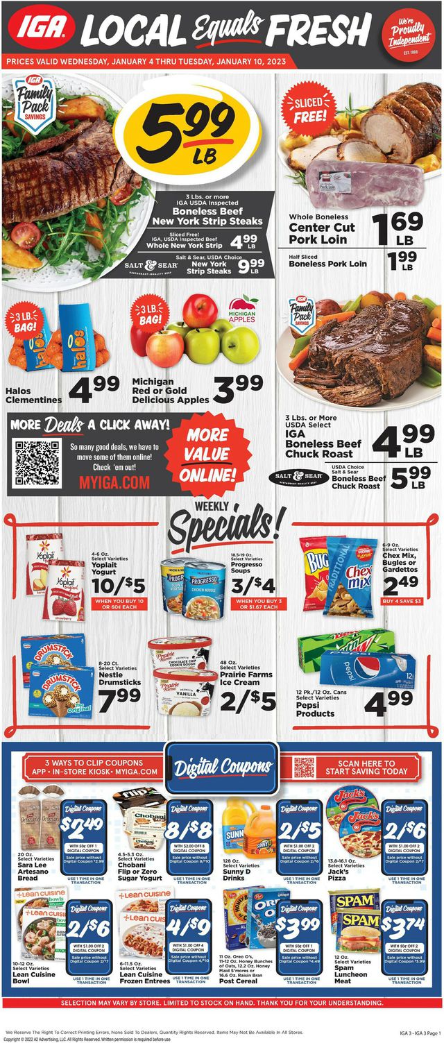 IGA Ad from 01/04/2023