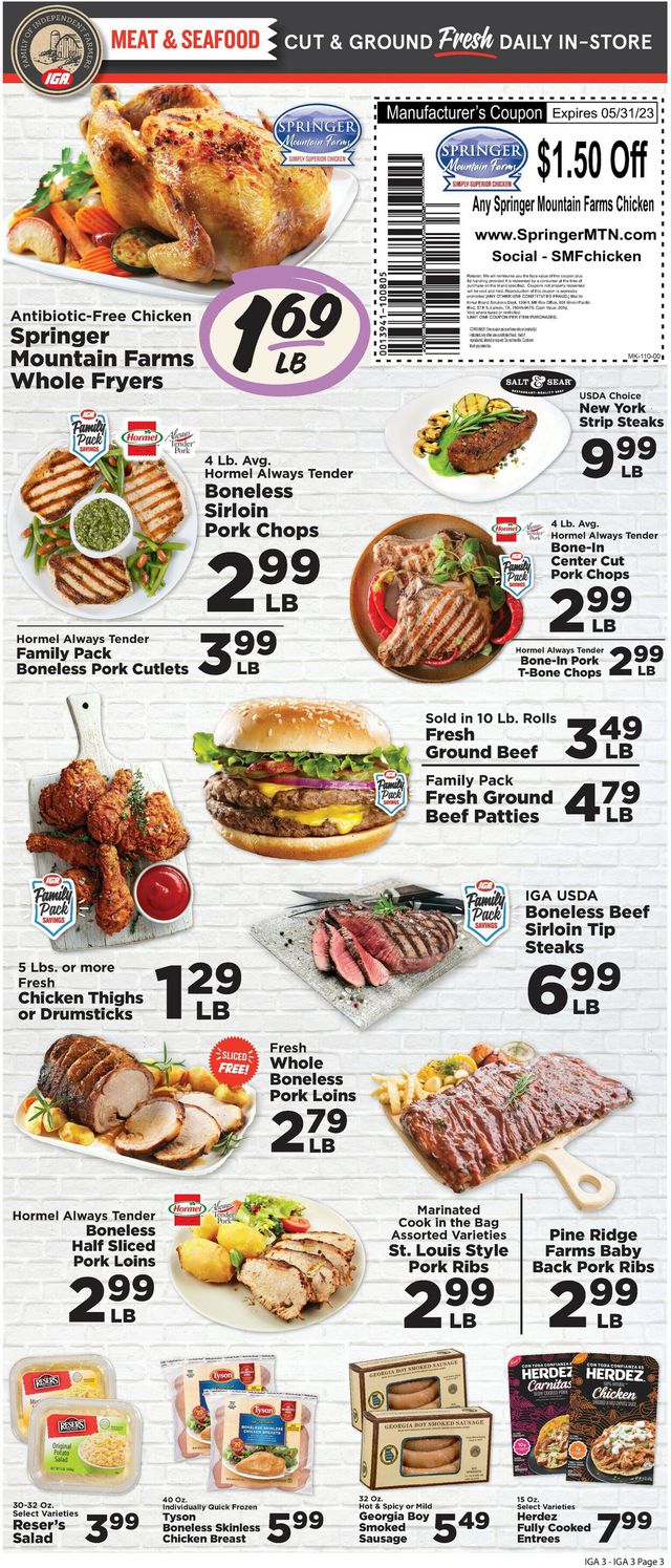 IGA Ad from 05/10/2023