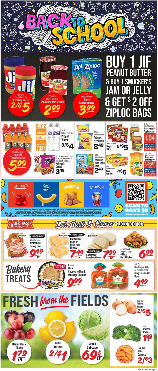 IGA Ad from 08/09/2023