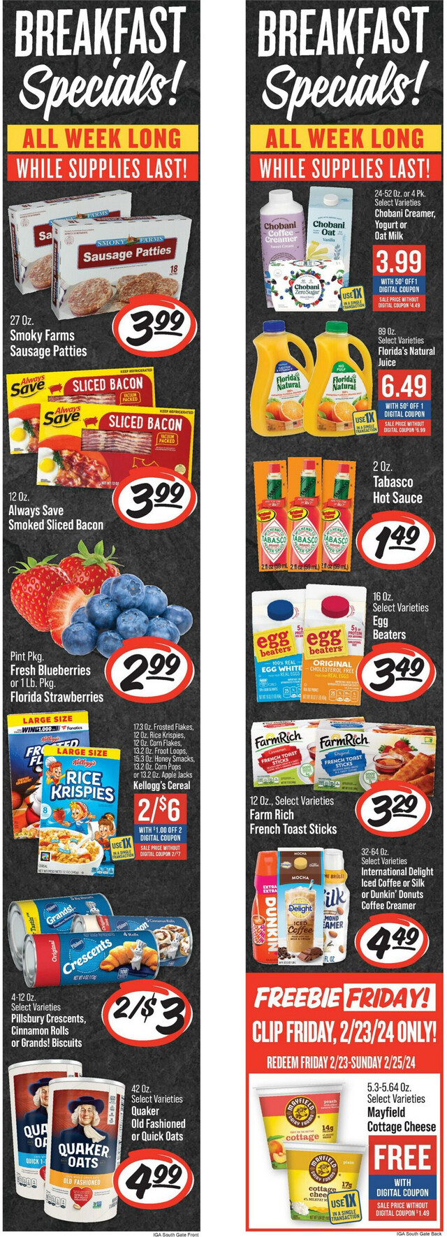 IGA Ad from 02/21/2024