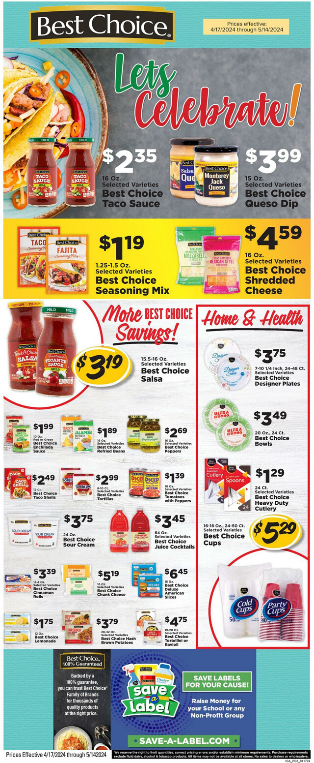 IGA Ad from 04/24/2024