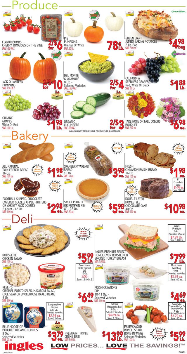 Ingles Ad from 10/14/2020