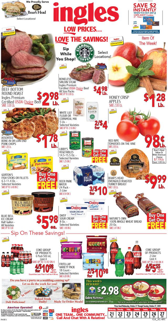Ingles Ad from 10/21/2020