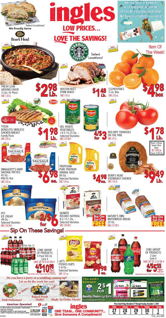 Ingles Ad from 11/27/2020