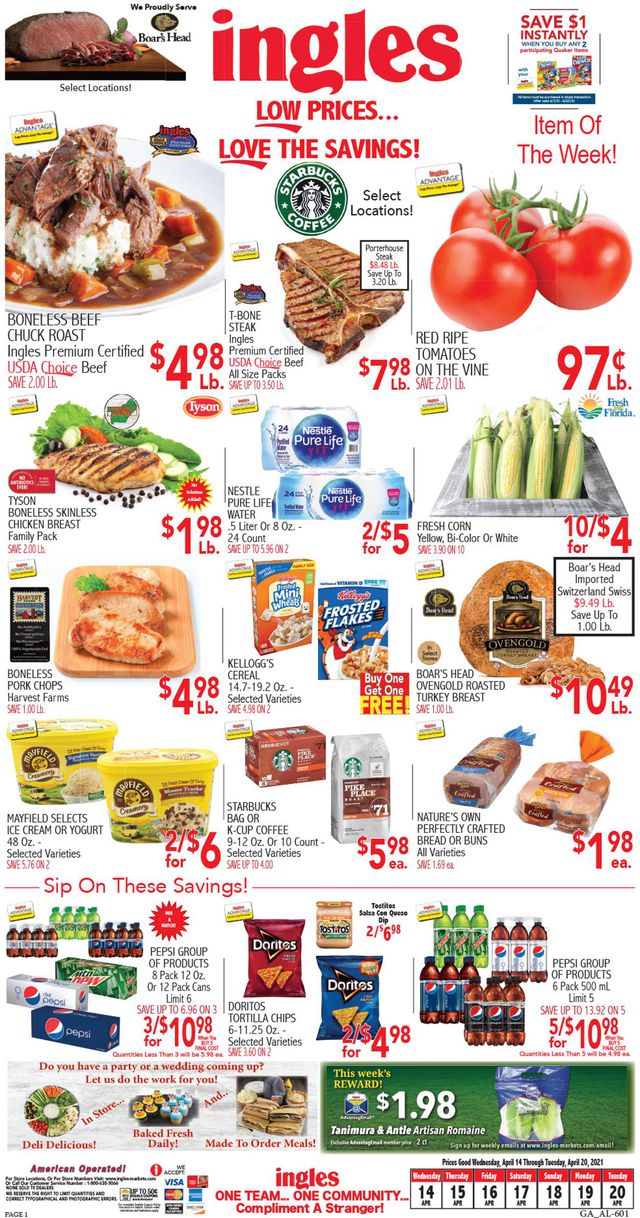 Ingles Ad from 04/14/2021