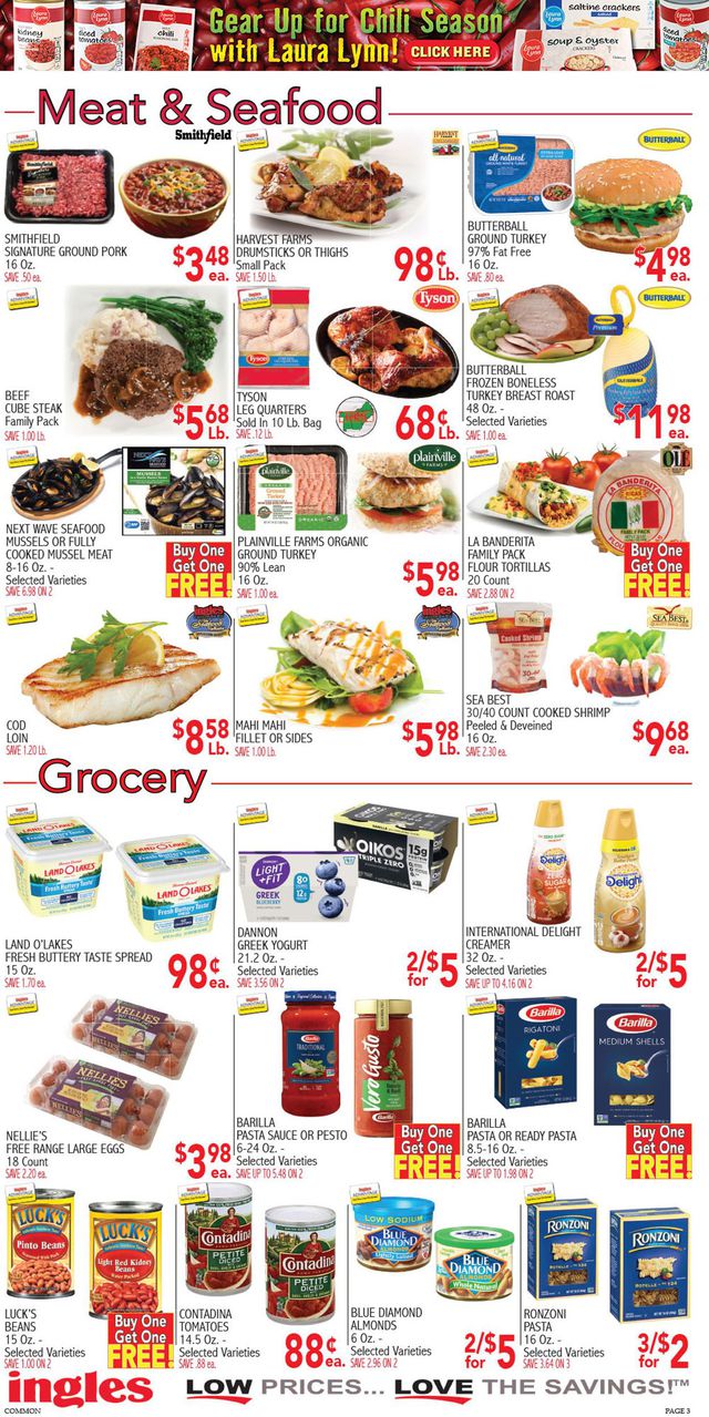 Ingles Ad from 10/13/2021