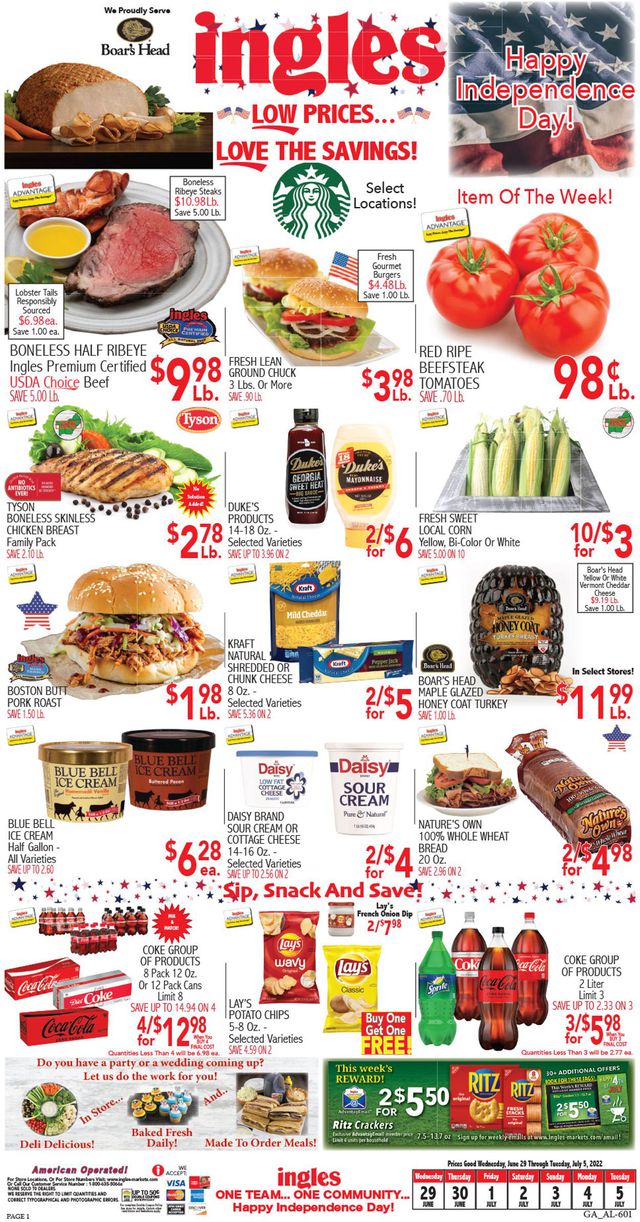 Ingles Ad from 06/29/2022