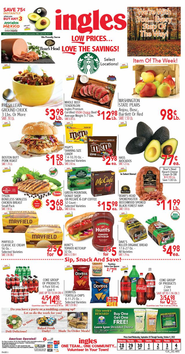 Ingles Ad from 09/28/2022
